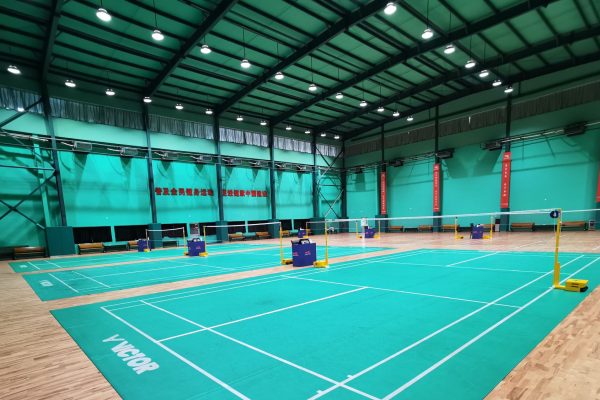 Badminton courts lighting design